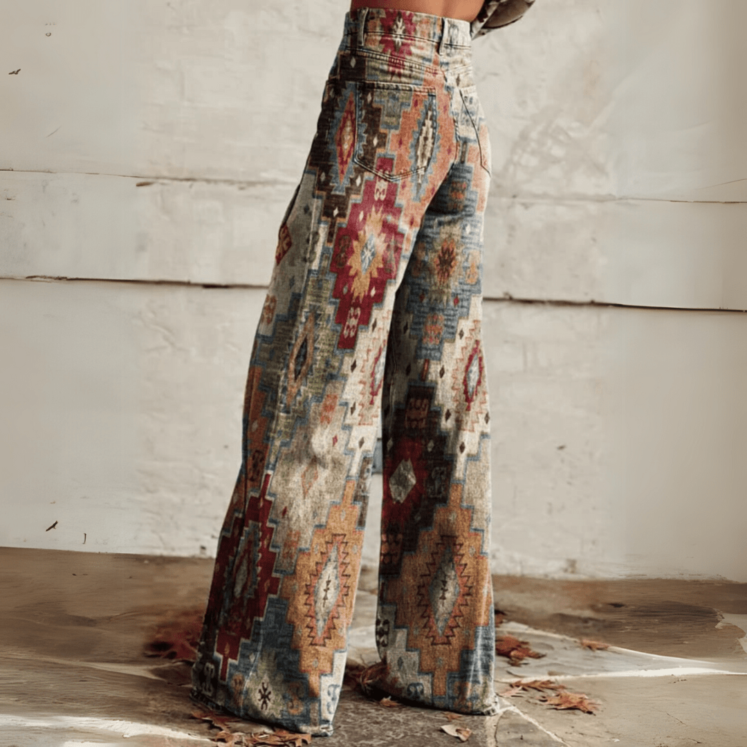 Raisa™ | Pantaloni Boho a Gamba Larga